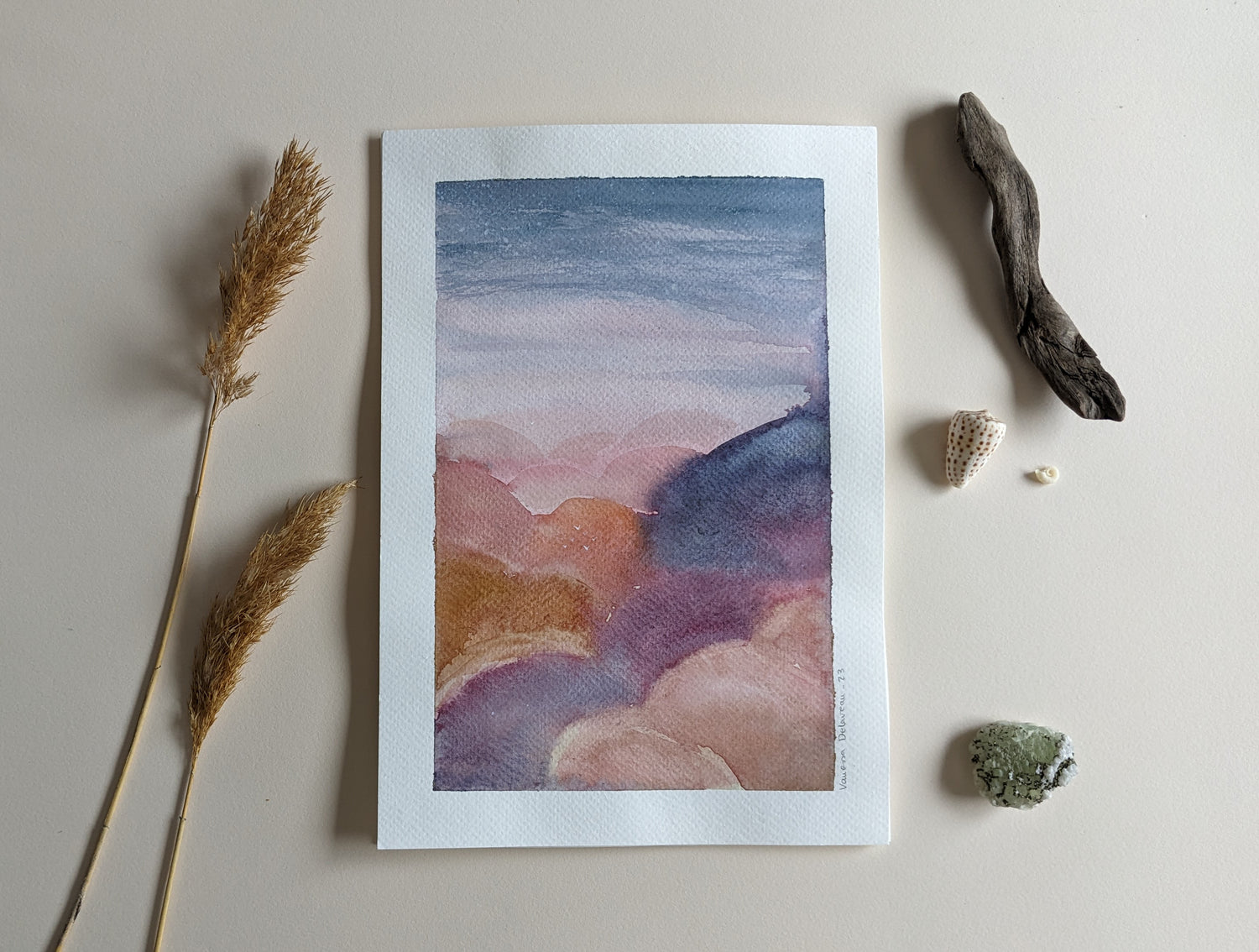 sky in watercolor